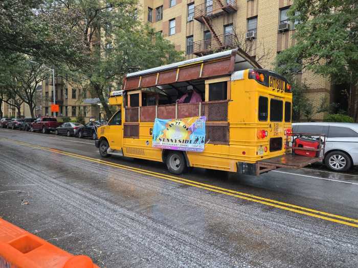 CitySoul Bus toured the neighborhood throughout the Taste of Sunnyside. Photo: Shane O'Brien.