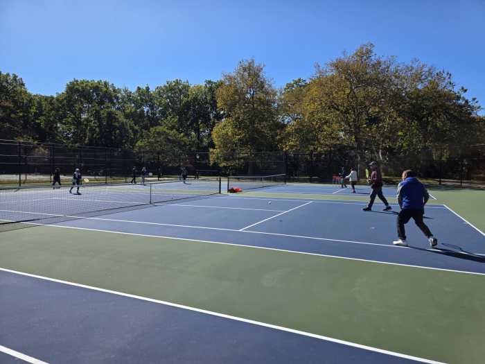 The Kissena Park Tennis Courts took just a few months to renovate. Photo: Shane O'Brien.