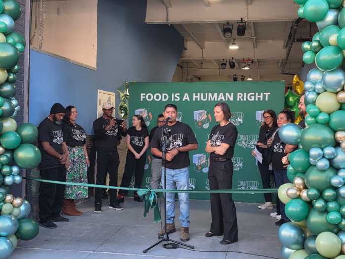 Omar Bravo-Pavia and Kim Calichio at Thursday's grand opening. Photo: Shane O'Brien.