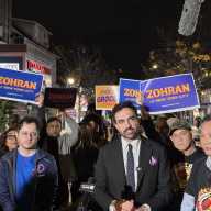 Democratic mayoral nominee Zohran Mamdani speaks at a press conference at Jackson Heights' Diversity Plaza. Photo by Shane O'Brien