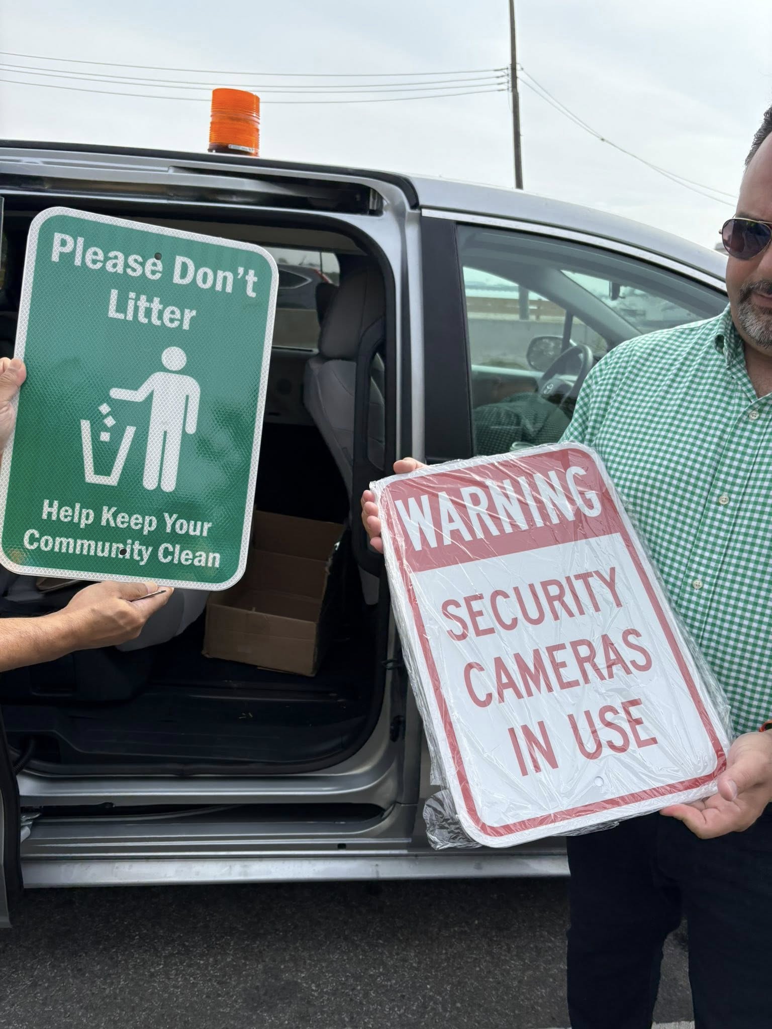 New anti-litter signage and trash receptacles were installed along the Joseph P. Addabbo Bridge late last month after years of complaints from Broad Channel and Howard Beach residents.