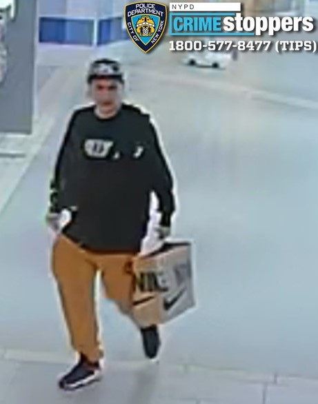 Cops are looking for this suspect for allegedly making unauthorized transactions at the Sky View Mall in Flushing on a credit card belonging to a 22-year-old man in Bayside.