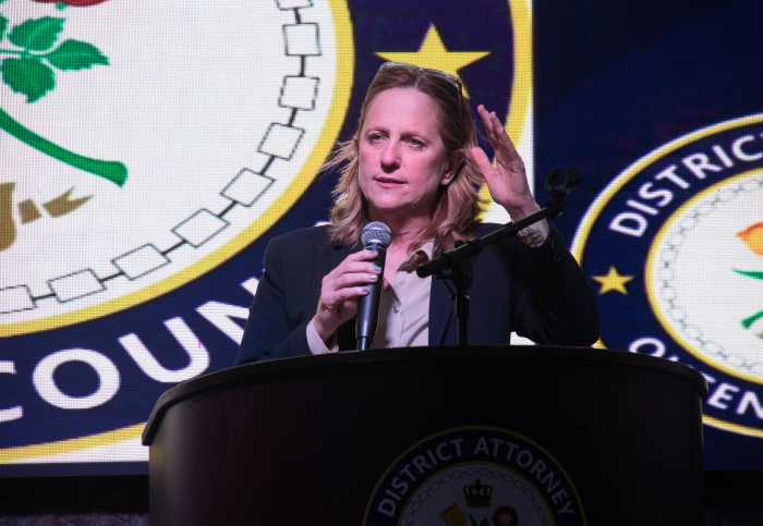 Queens District Attorney Melinda Katz announced a Bayside woman is accused of luring more than a dozen victims from around the country into bogus financial investments, stealing more than $2.1 million.