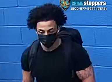 Cops are looking for a suspect who stole nearly thousands of dollars worth of property from a College Point CubeSmart storage facility and another one in Brooklyn.