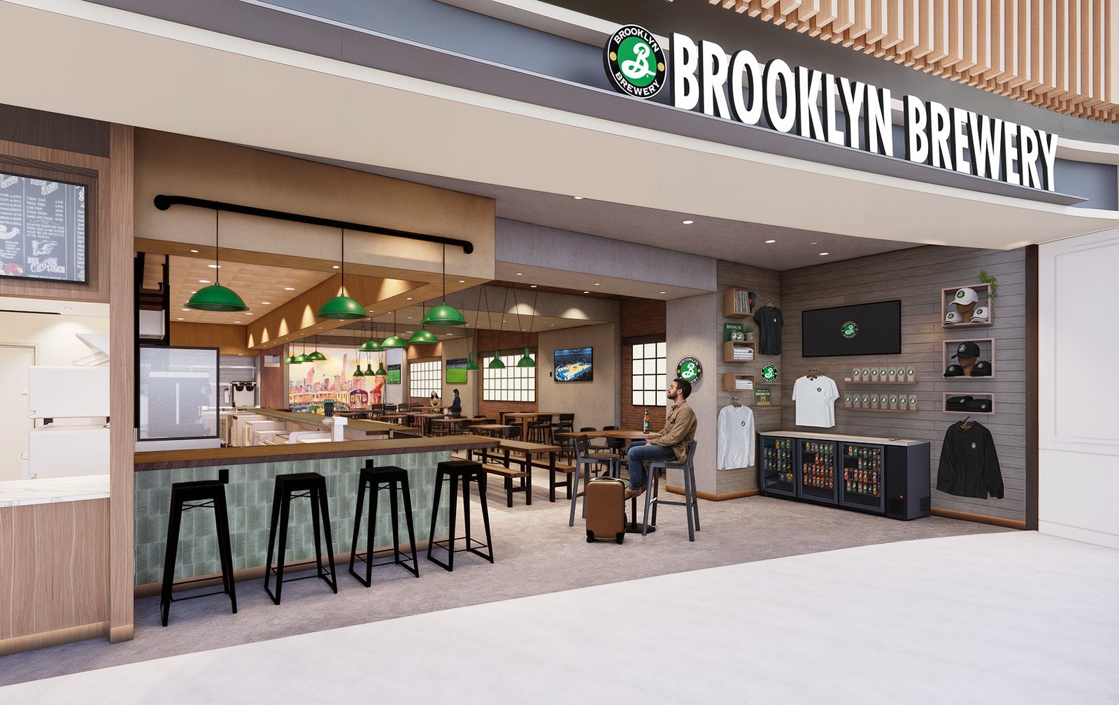 Brooklyn Brewery will open its first airport location beneath the 80-foot oculus in JFK's New Terminal 6 next year.