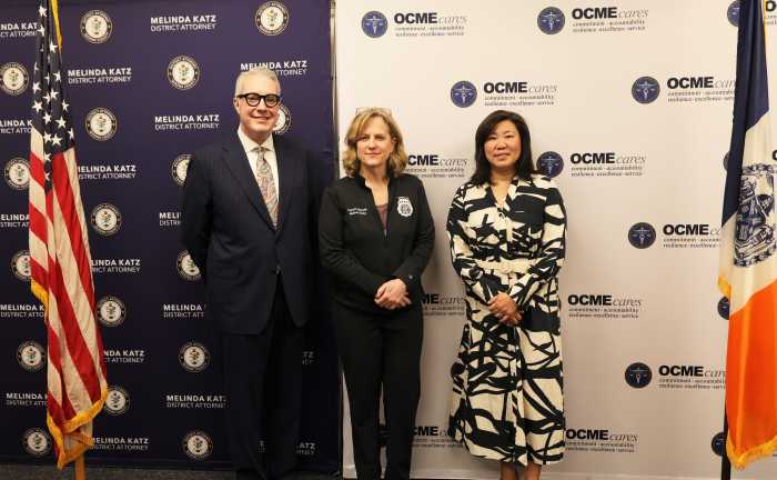 District Attorney Melinda Katz was joined by NYC Chief Medical Examiner Dr. Jason Graham and U.S. Rep. Grace Meng at the first Queens Missing Persons Day on Oct. 24.