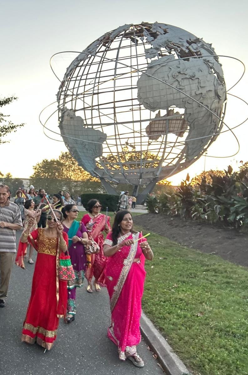 The Arts4All Foundation hosted its Diwali and Navaratri Festival and Parade the the Wold's Fair Unisphere on Oct. 12.