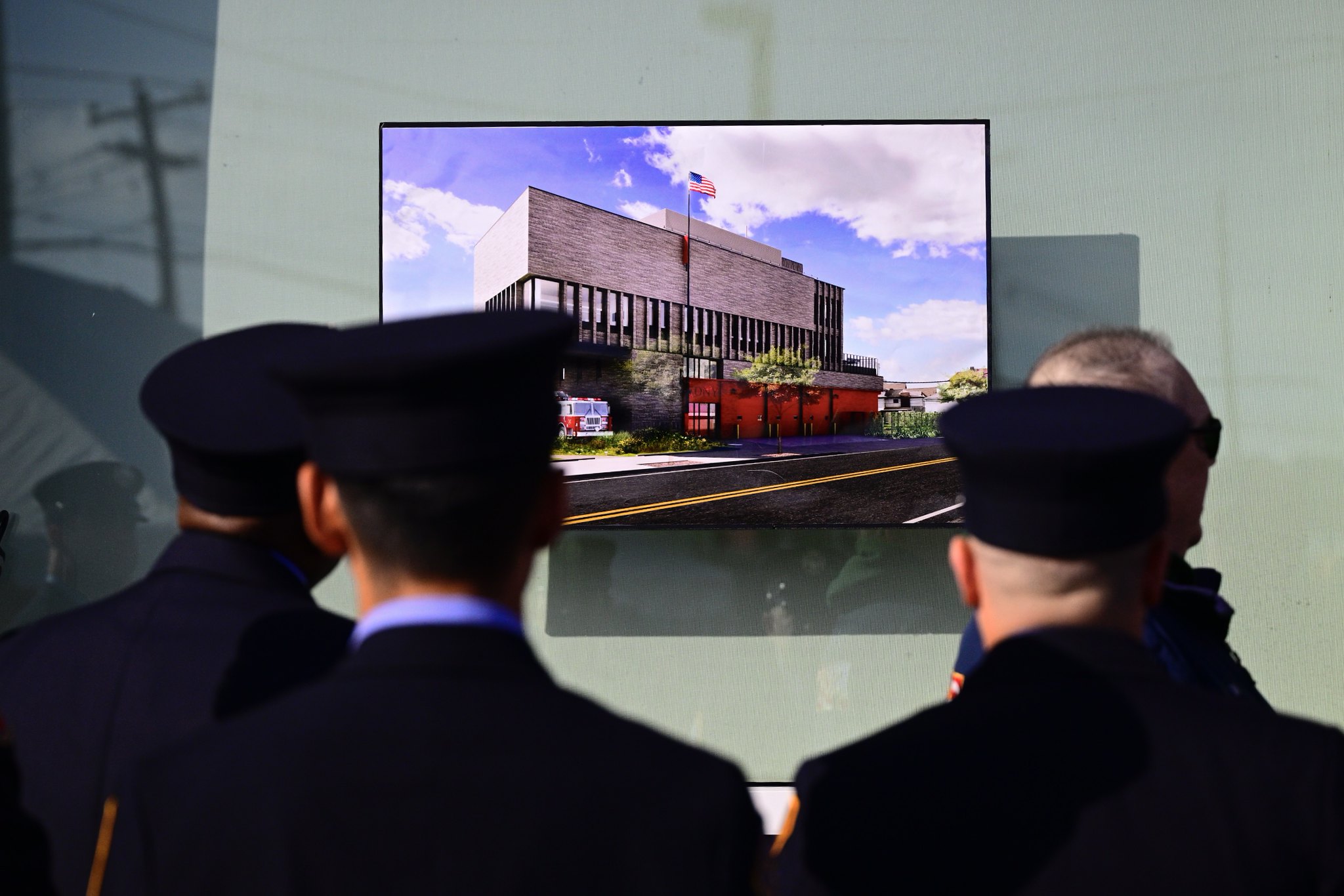 Firefighters check out their future home.