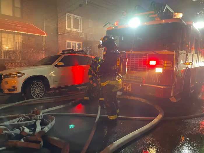 Fireworks might have caused a two-alarm house fire in South Ozone Park on Oct. 22, according to the NYPD.