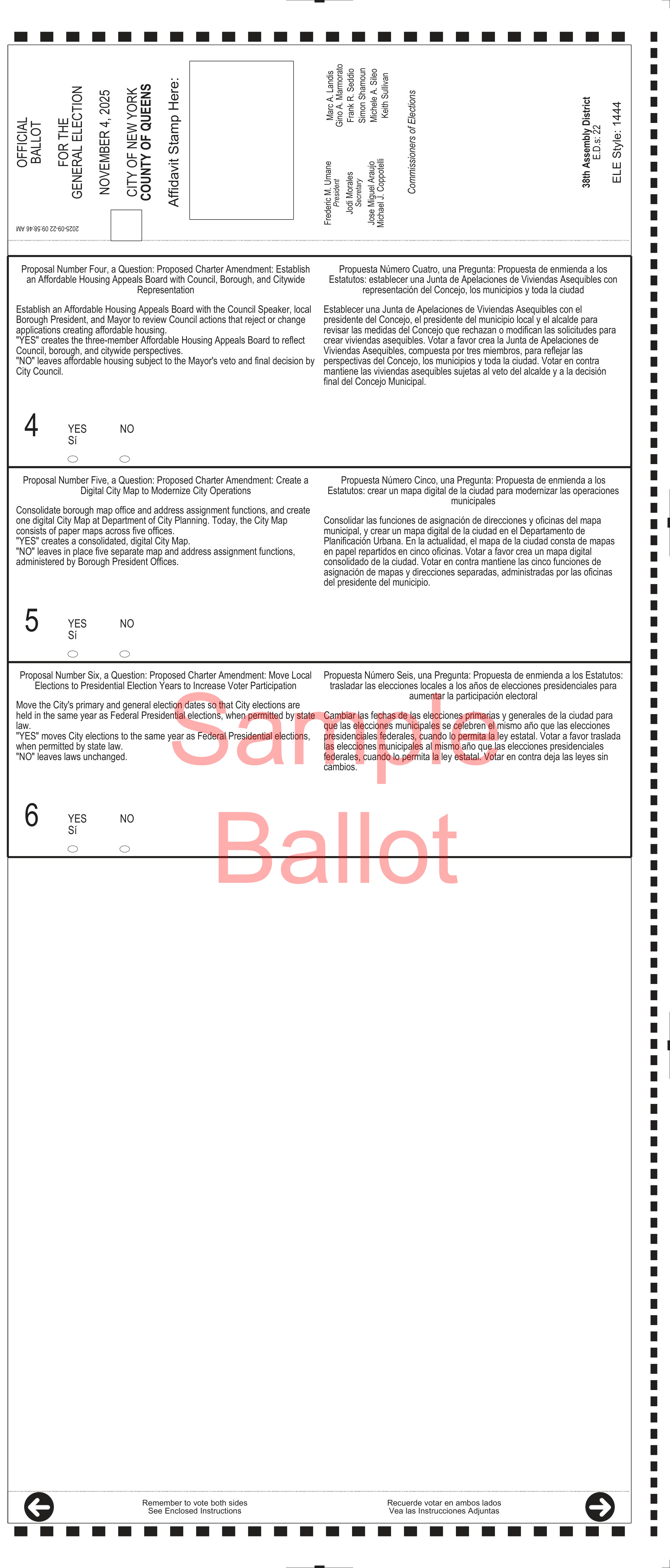 sample ballot queens 4