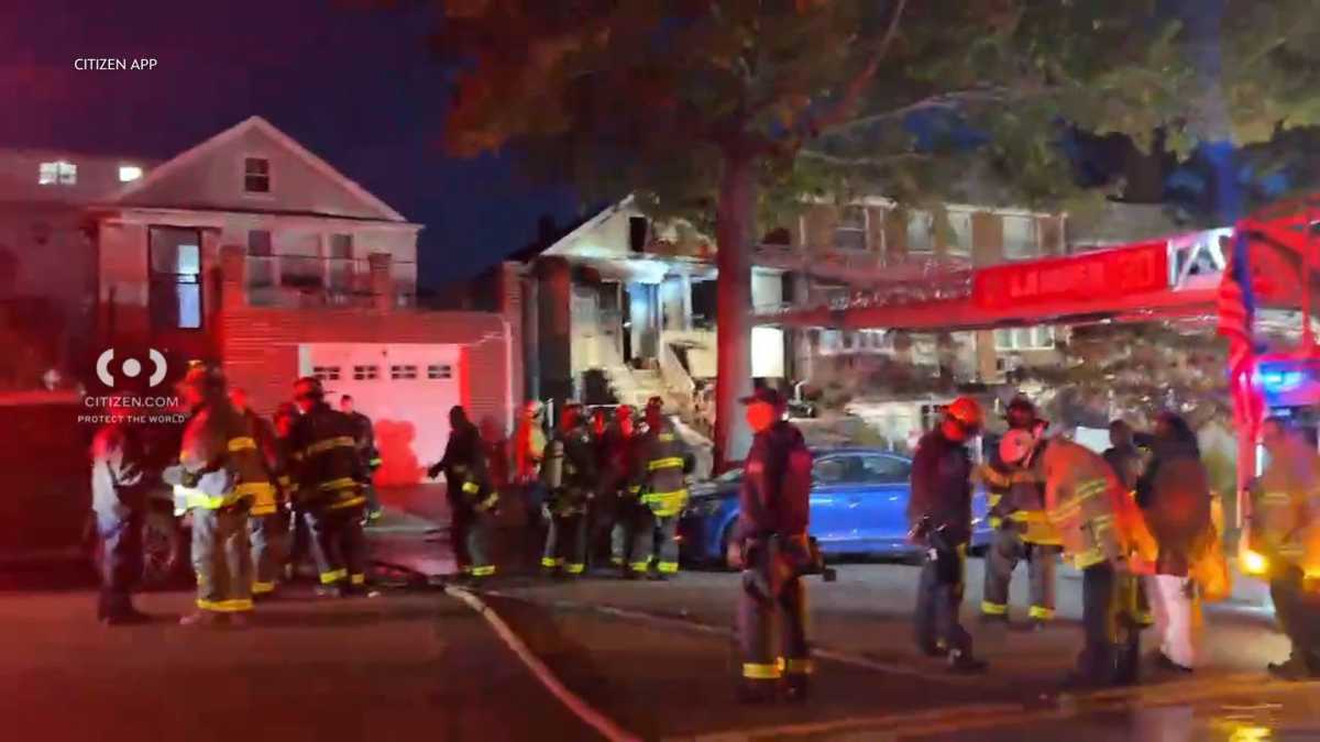 An 85-year-old woman was killed and two firefighters were hurt in a house fire in College Point on Monday, Oct. 27.
