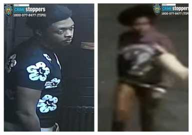 Cops are looking for these suspects who allegedly beat a 54-year-old woman in Long Island City during an unprovoked attack that left her critically injured.