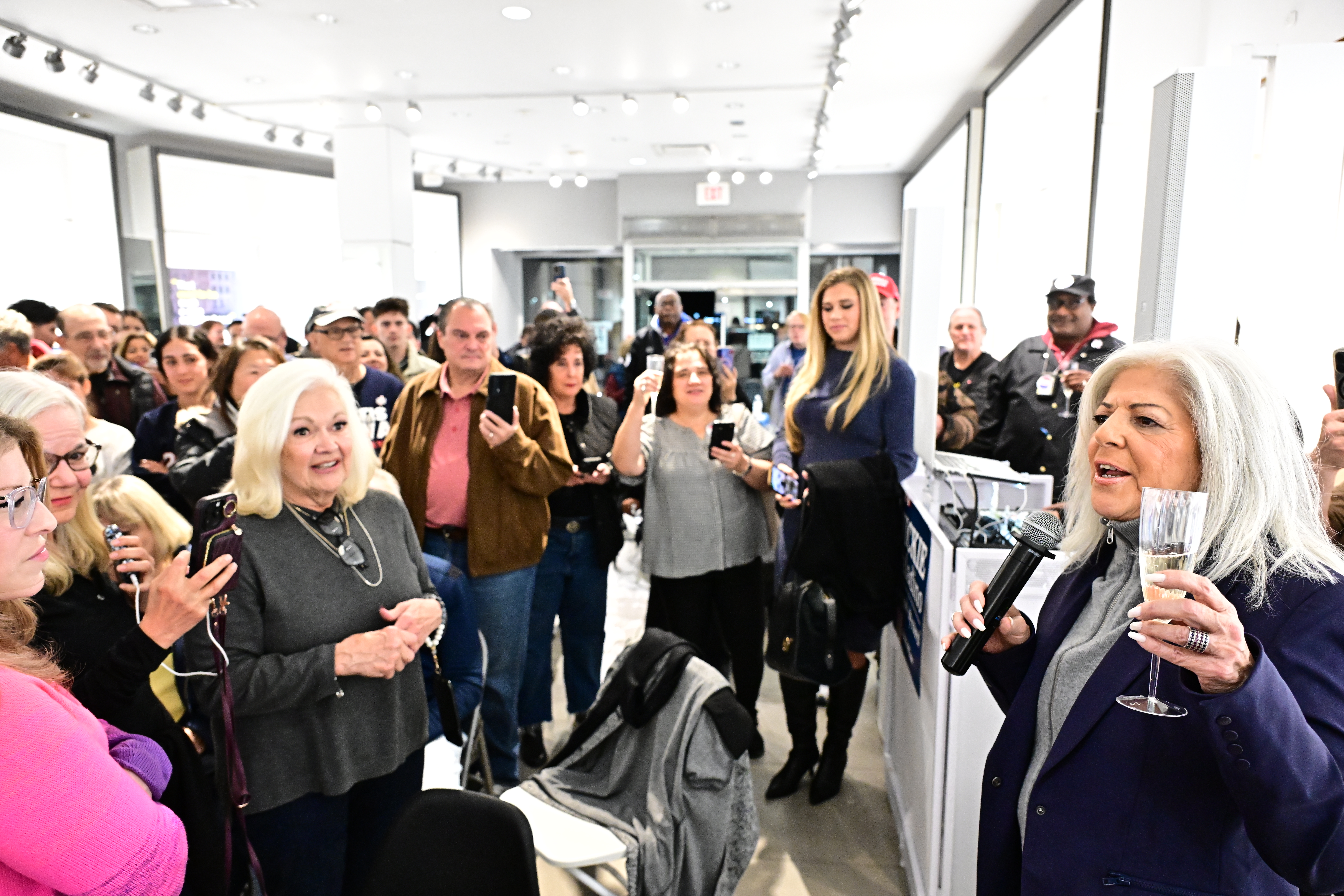 Council Member Vickie Paladino delivered a speech to her supporters after declaring victory in the Nov. 4 election. 