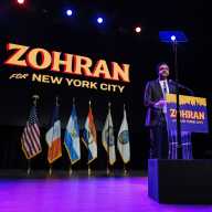 Mayor-elect Zohran Mamdani addresses supporters at the Brooklyn Paramount on Nov. 4, 2025.