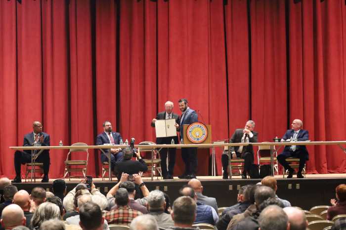Assemblymember Sam Berger honored International Brotherhood of Electrical Workers Local Union No. 3 for its 125th anniversary, commemorating the occasion with a legislative resolution recognizing the union’s longstanding contributions to the labor movement.