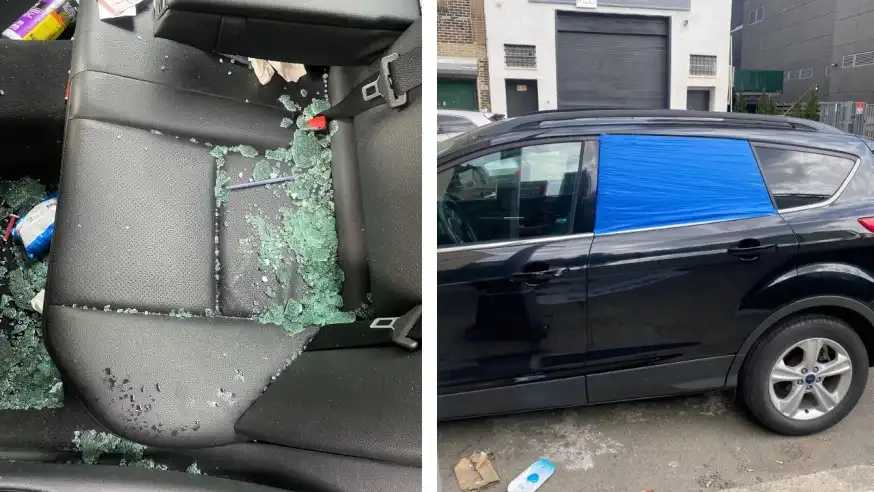 Genwright allegedly used a knife to puncture and slash the tires and a hammer to smash the windshields and side view mirrors on the unoccupied vehicles. QNS/file