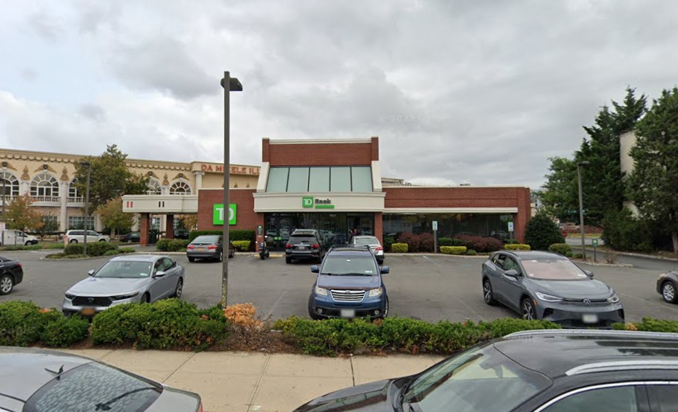 The rezoning, approved by the City Council on Wednesday, allows for a 13-story residential tower at the site of a TD Bank at 78-01 Queens Blvd. Photo via Google Street View.