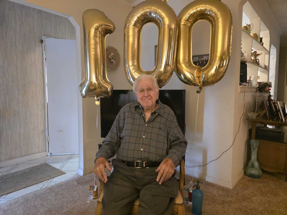 Sidney Weber celebrates his upcoming landmark birthday at his home in Fresh Meadows. Photo by Shane O'Brien.