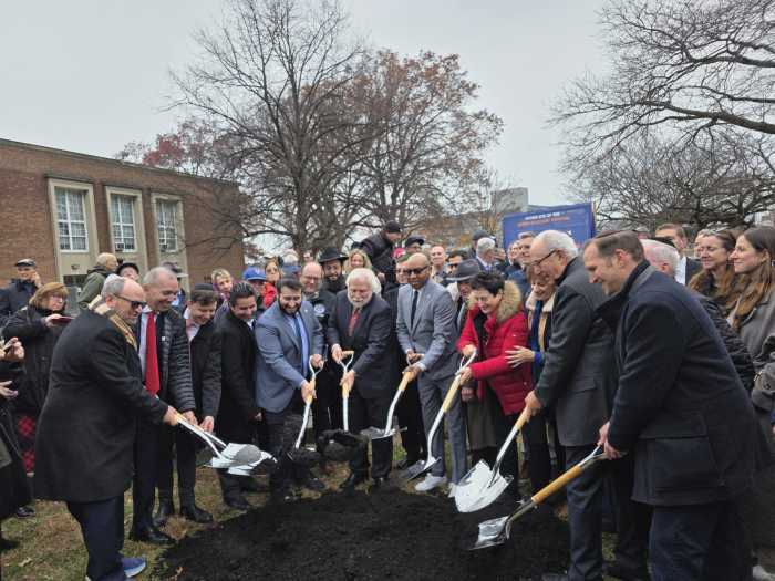 The event featured a ceremonial groundbreaking. Phot by Shane O'Brien.