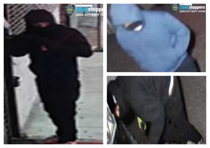 Cops are looking for these suspects who are behind a robbery spree that included a carjacking in Flushing and several break-ins from northeast Queens to other locations across the borough.