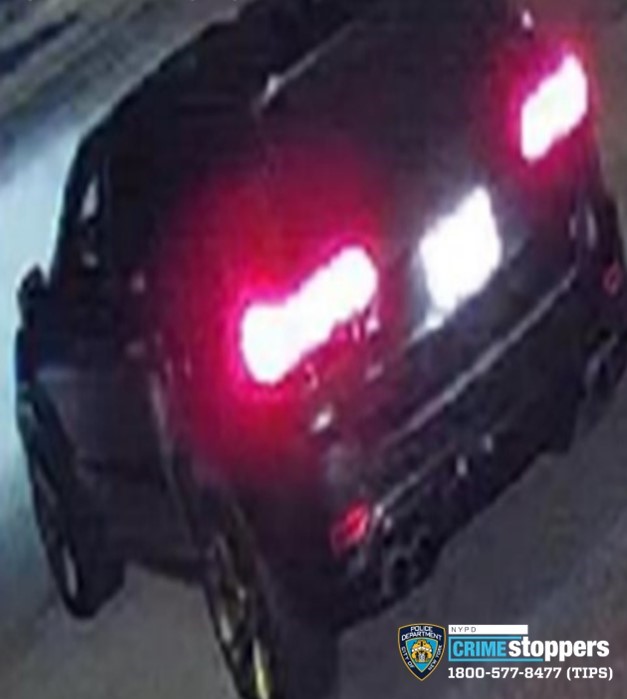Asurveillance image of the getaway car allegedly used by the robbery suspects.