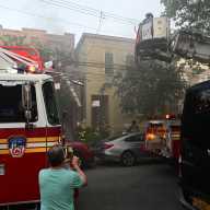 The FDNY battled an apartment house fire in Woodside on Nov. 3 that injured two civilians.