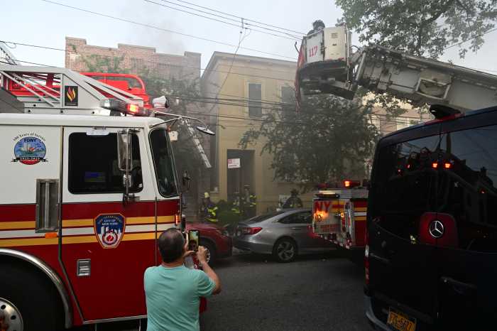 The FDNY battled an apartment house fire in Woodside on Nov. 3 that injured two civilians.
