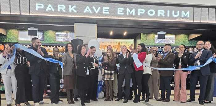 A ribbon-cutting for Park Ave Emporium at JetBlue at JFK.