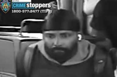 The NYPD's Hate Crimes Task Force is looking for this suspect who allegedly punched a woman on a Q83 bus in St. Albans after questioning her sexual orientation.