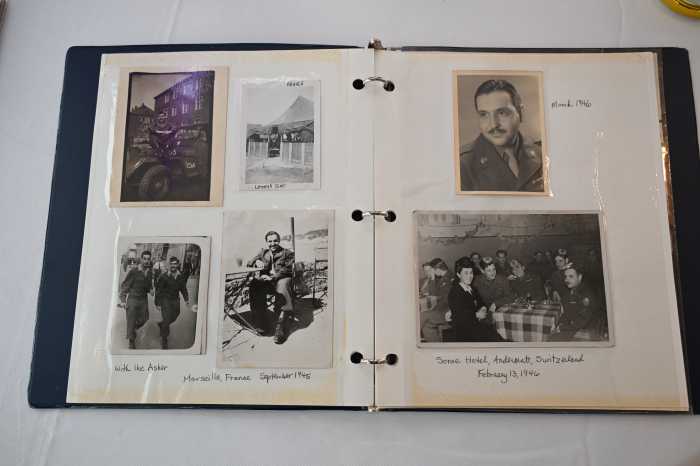 A photobook capturing Vogel's service during the Second World War. Photo by Ramy Mahmoud.