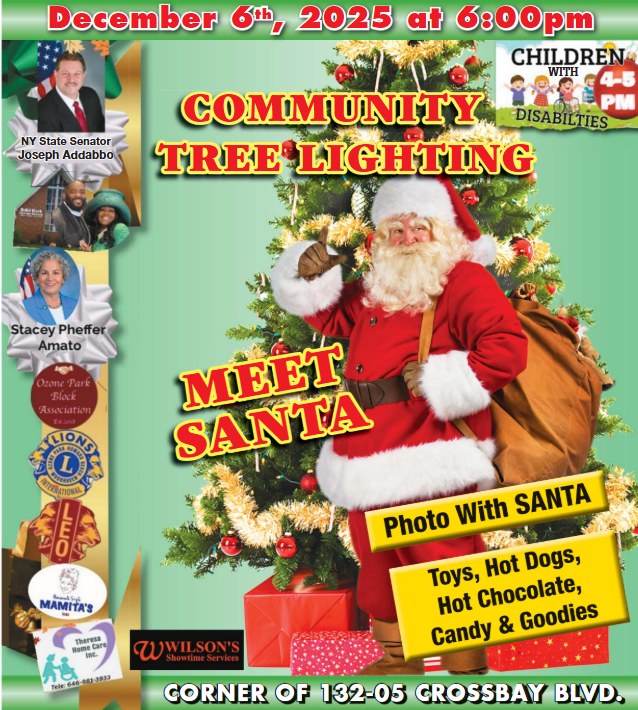 Santa’s coming to town: Ozone Park community tree lighting set