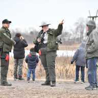 An NYC Parks Kids Week event at the Salt Marsh Nature Center in Brooklyn's Marine Park. Photo via NYC Parks.