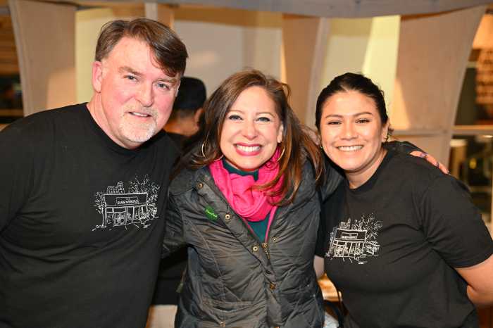 Assembly Member Jessica González-Rojas pictured with staff at the Queensboro. Photo by Ramy Mahmoud.