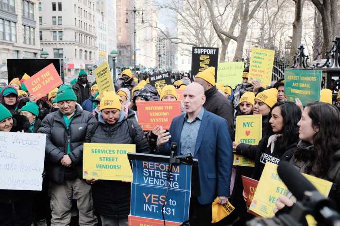 Council Member Harvey Epstein. Photo courtesy of Street Vendor Project.