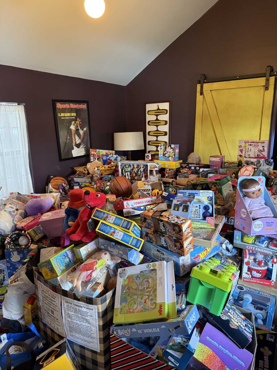 Toys donated during the recent Forest Hills Stadium Toy Drive. Photo courtesy of Forest Hills Stadium.