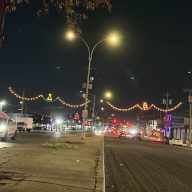 Christmas lights span across Cross Bay Boulevard in Howard Beach. Photo courtesy of office of Council Member Joann Ariola.