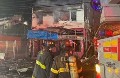 The old Catfish Soulfood Cafe in Springfield Gardens was destroyed during a three-alarm fire on Dec. 28.