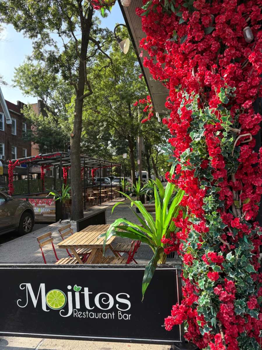 Colombian restaurant Mojitos was one of 38 restaurants in Congressional District 6 to receive outdoor dining infrastructure at no cost as part of the initiative. Photo courtesy SBS.