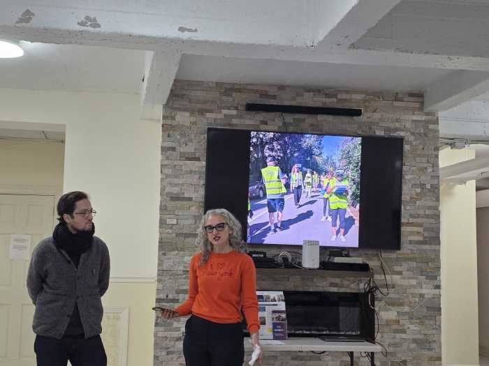Dawn Siff speaks at Friday's event. Photo by Shane O'Brien.