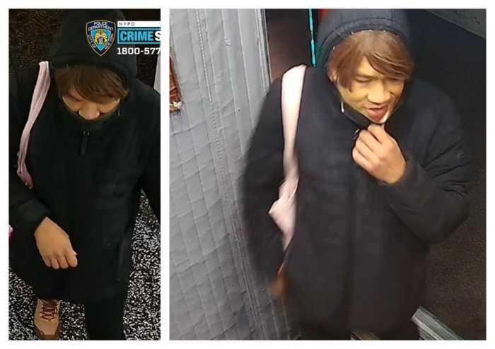 Cops are looking for the suspect who allegedly stole multiple packages from the lobby of a Woodside apartment building.