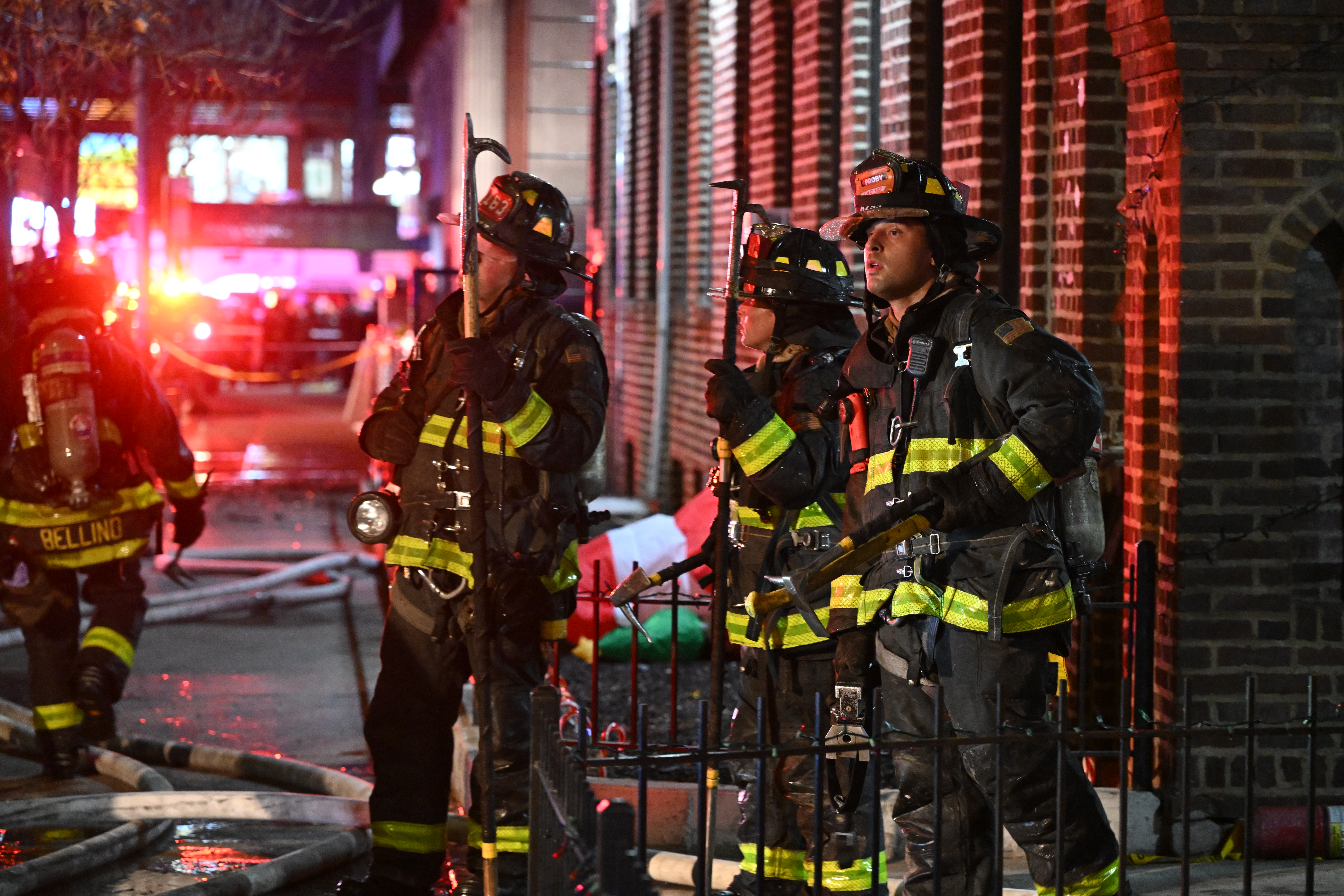 The FDNY battled a 2-alarm fire on the upper floors of an apartment building at 37-52 89th St. in Jackson Heights that displaced 27 adults and four children.