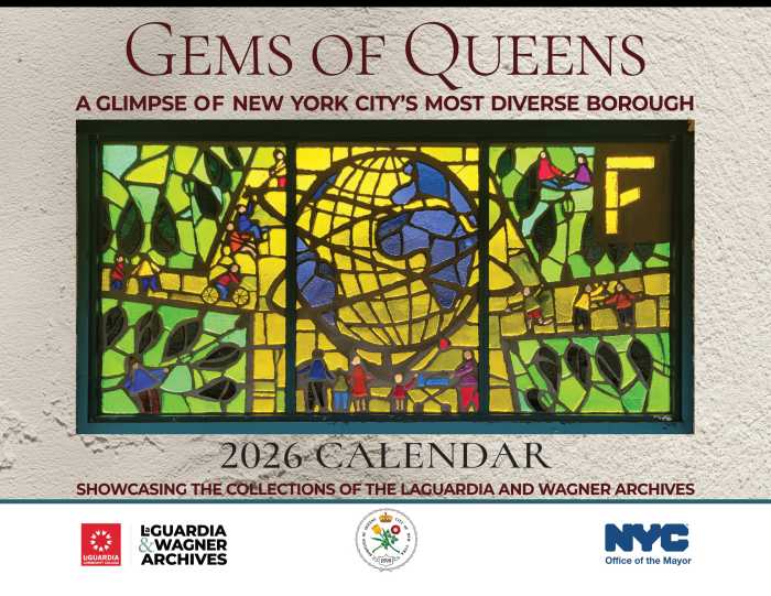 "Gems of Queens" calendar. Photo courtesy of LaGuardia Communtiy College.