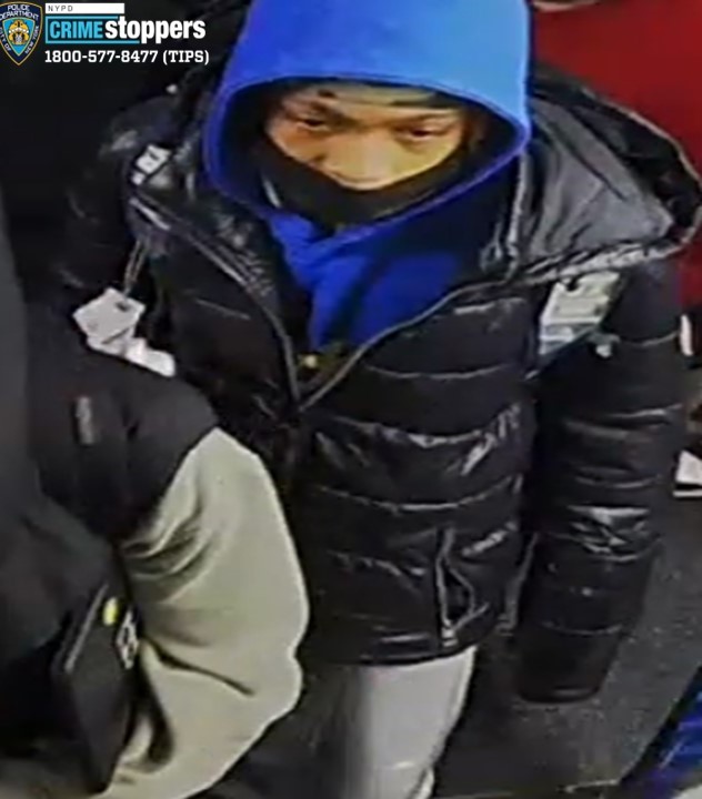 One of the suspects who allegedly robbed two 16-year-old boys at knifepoint on board a Q22 MTA bus in Rockaway Park.