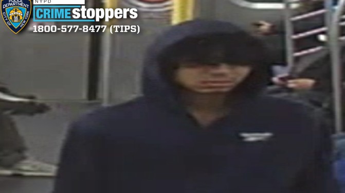 The NYPD released new surveillance images of a suspect who allegedly groped a 21-year-old woman who fell asleep on an E train in Forest Hills in November.