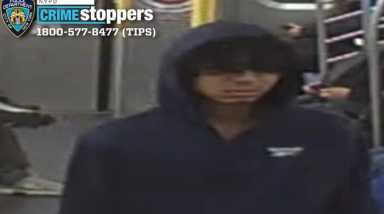 The NYPD released new surveillance images of a suspect who allegedly groped a 21-year-old woman who fell asleep on an E train in Forest Hills in November.