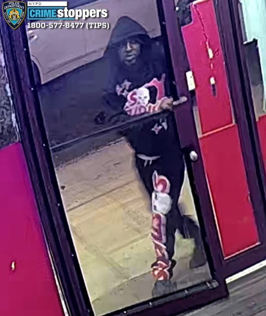 Cops are looking for this suspect who allegedly robbed two women in 10 minutes in Elmhurst before driving off in a gray Infiniti sedan.