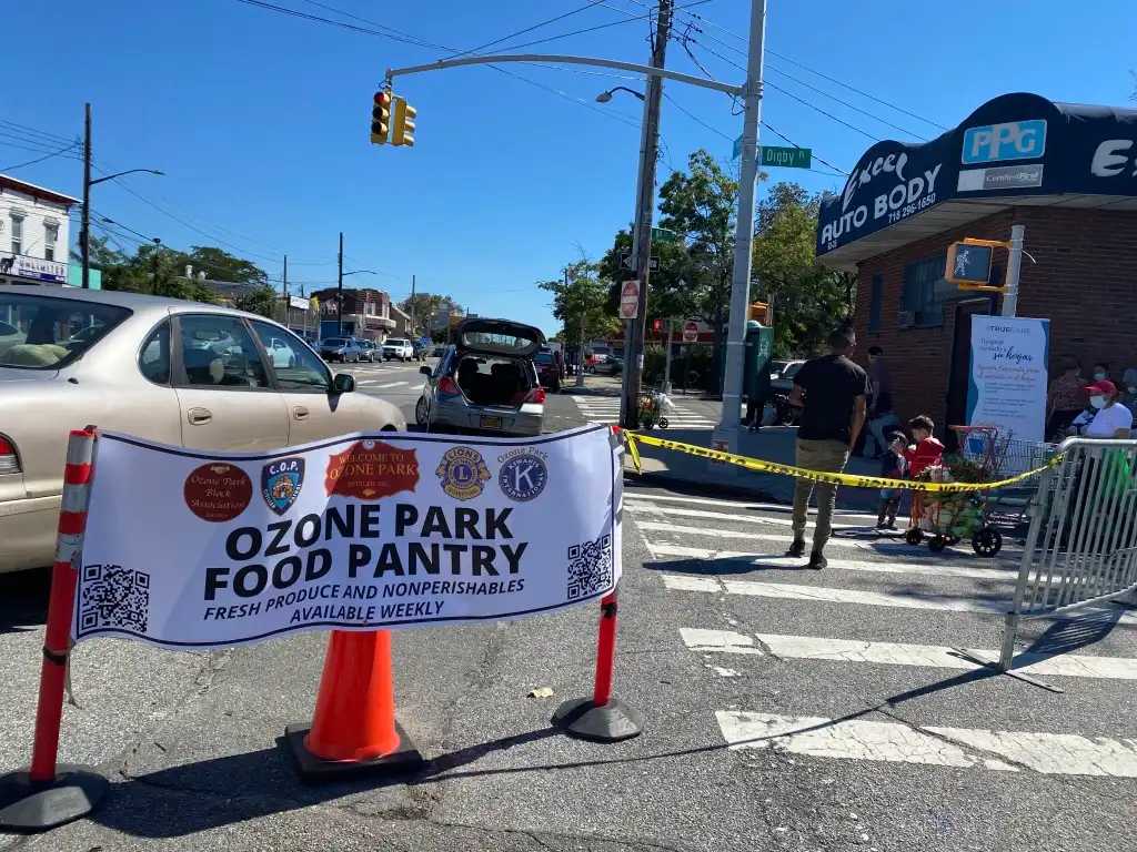 The Cityline Ozone Park Civilian Patrol, which created the pantry with the Ozone Park Residents Block Association during the pandemic, is helping the 102nd Precinct locate the suspect. 