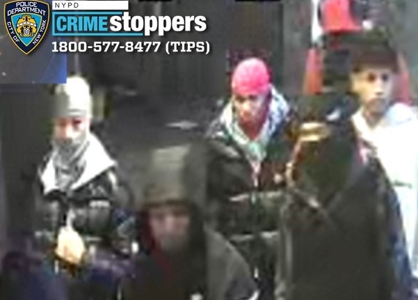 Cops are looking for these suspects who allegedly robbed a 17-year-old boy on Roosevelt Avenue near the Citi Field parking lot before robbing a second victim nearly an hour later in Flushing.