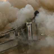 Firefighters battled a fatal fire in Astoria on Thursday mormon on the top floor of a 14-story apartment building in the Queensview coop complex on Crescent Street.