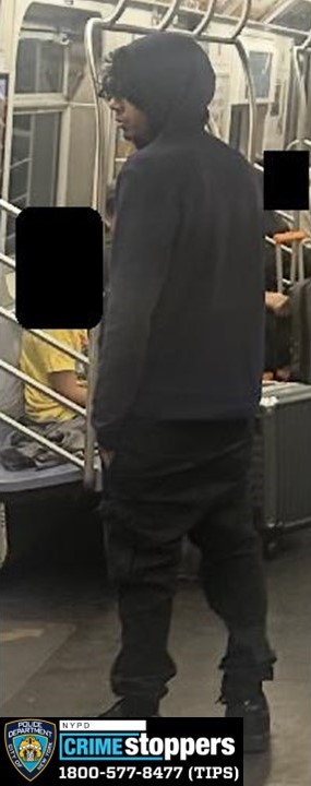 Cops are looking for this suspect, who allegedly groped a woman as she slept on an E train in Forest Hills the evening before Thanksgiving. 